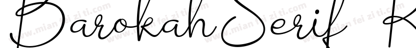 BarokahSerif Regular字体转换